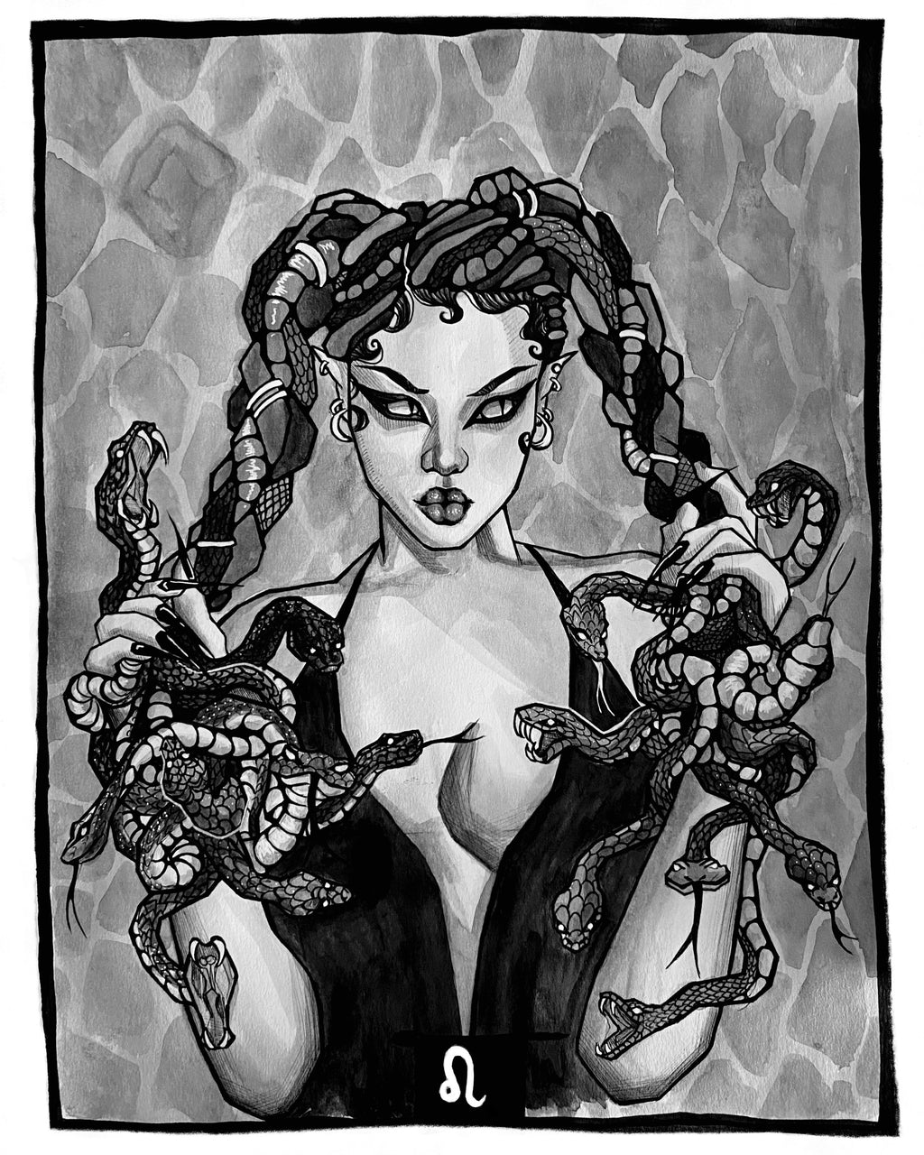 Leo Creatures 'Gorgon'  Fine Art Print