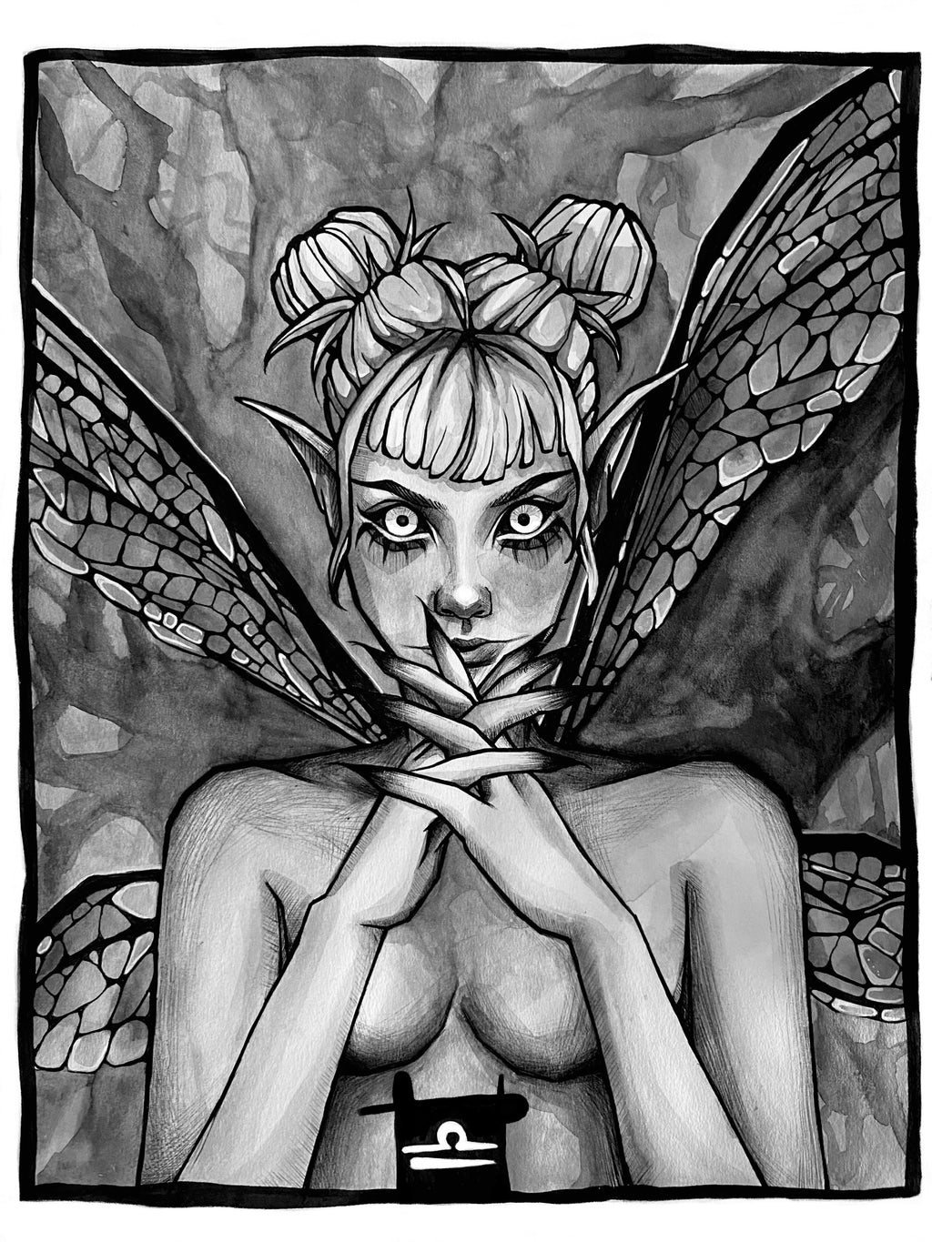 Libra Creatures 'Scary Fairy' Fine Art Print