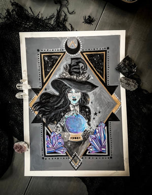 Crystal Ball Witch Fine Art Print